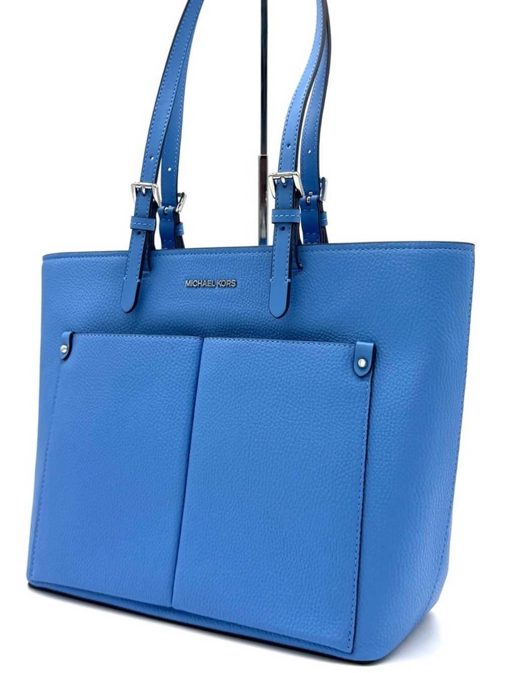 Michael Kors Jet Set Medium Pocket Tote Bag South Pacific Blue